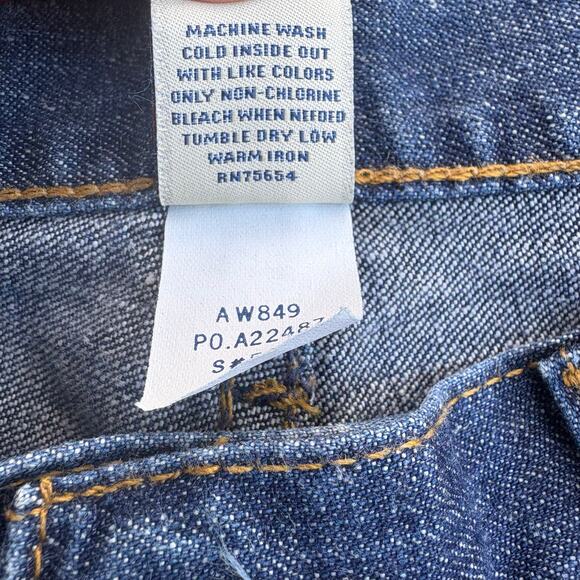 VTG Y2K Abercrombie & Fitch Jeans Sz 6R Blue Med Wash Flare Bootcut Skater Faded - Picture 9 of 11